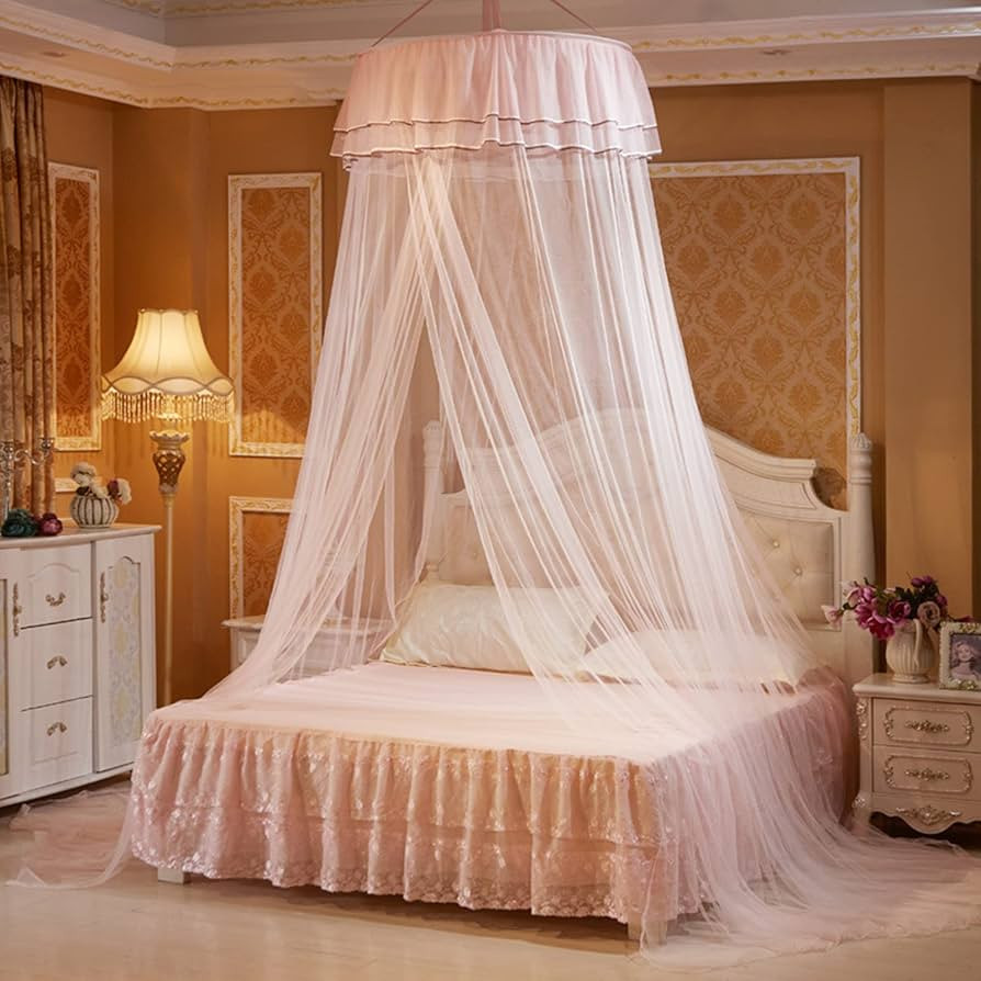RIRC Canopy Bed for Girls Room Dome Mosquito Net for Bed Ceiling Suspension Bed Canopy Curtains T... | Amazon (US)