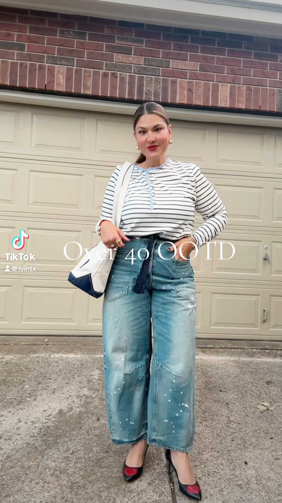 Casual Friday with fun stripes and my favorite barrel jeans. 

#LTKStyleTip #LTKOver40 #LTKMidsize