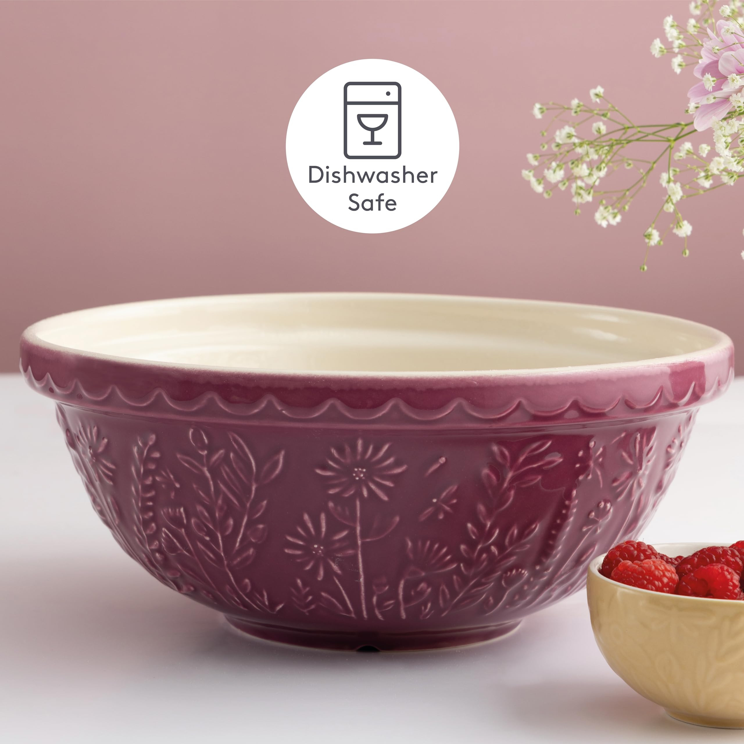 Mason Cash In The Meadow S18 2.85 Qt Stoneware Mixing Bowl | Daisy | Amazon (US)