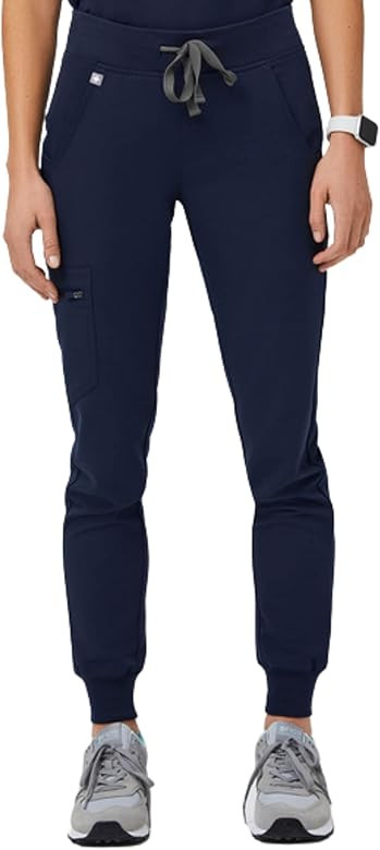 FIGS Zamora Jogger Style Scrub Pants for Women — Slim Fit, 6 Pockets, Yoga Waistband, Ribbed An... | Amazon (US)