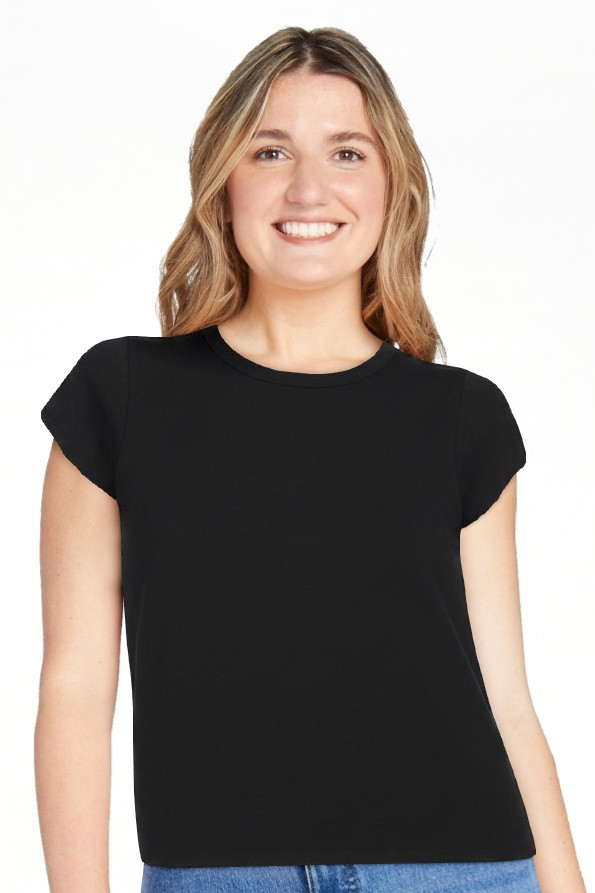Free Assembly Women's and Women's Plus Cap Sleeve Tee, Sizes XS-4X | Walmart (US)