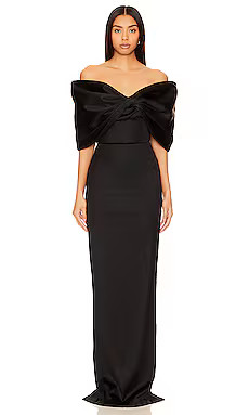 SAU LEE Paloma Gown in Black from Revolve.com | Revolve Clothing (Global)