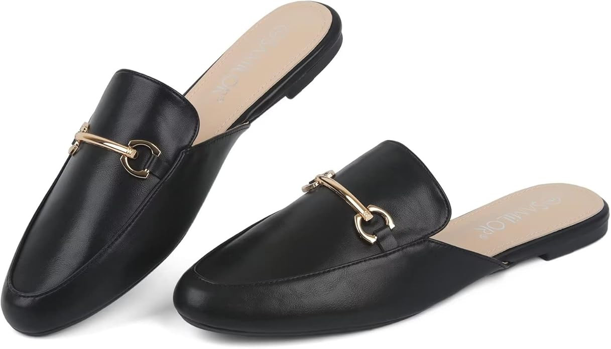 Samilor Women Mules Comfortable Slip On Backless Loafers | Amazon (US)