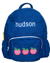 Apple Applique Navy Backpack | Smockingbird Kids