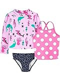 Simple Joys by Carter's Girls' 3-Piece Assorted Rashguard Sets | Amazon (US)