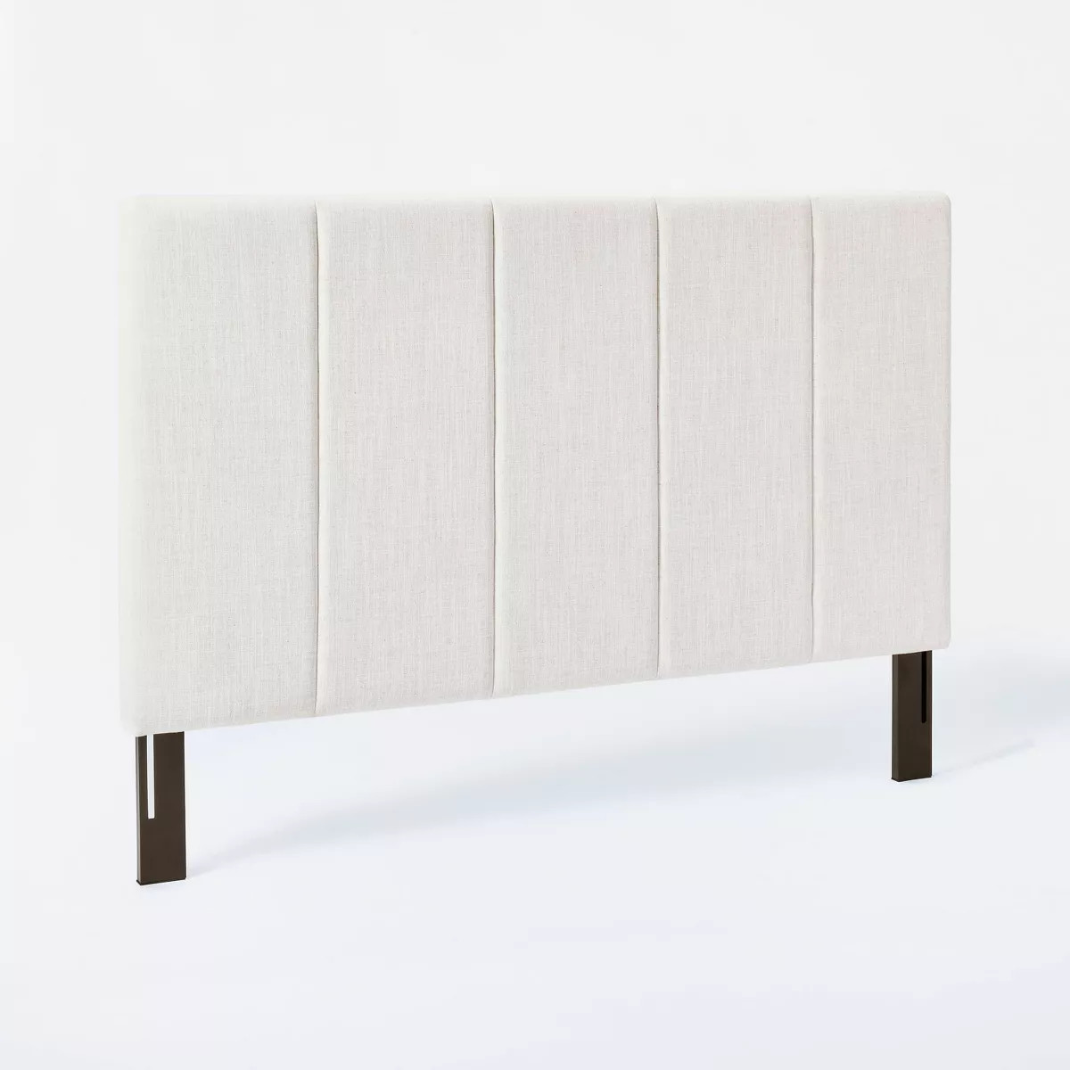 Full/Queen Halecrest Channel Tufted Headboard Cream - Threshold™ designed with Studio McGee: Po... | Target