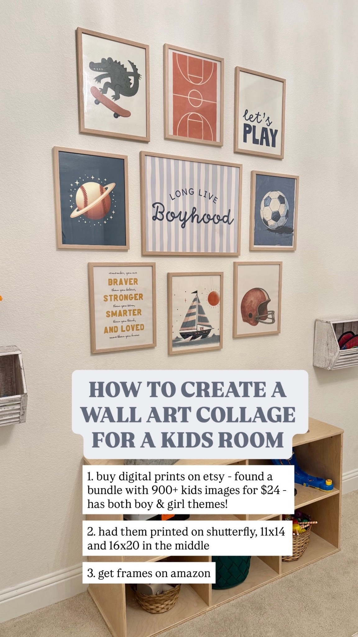 screenshot this! boys playroom wall collage ⚽️🏀🏈 found the cutest boy-themed digital prints from etsy (comes in a bundle with 900+ kids prints to choose from for $24!) and the frames are from amazon! 🙌🏼

#kidsplayroom #playroomdecor #boysplayroom #playroomideas #kidsdecor #kidsprints #kidswallart #kidsbedroomdecor #boysbedroomdecor #kidsbedroomideas #playroomart 

https://liketk.it/5Oktd 

#LTKKids #LTKmomlife #LTKHome