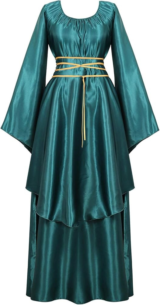 Parlsdy Womens Medieval Dress Victorian Costume Renaissance Long Dress Costumes Irish Over Cospla... | Amazon (US)
