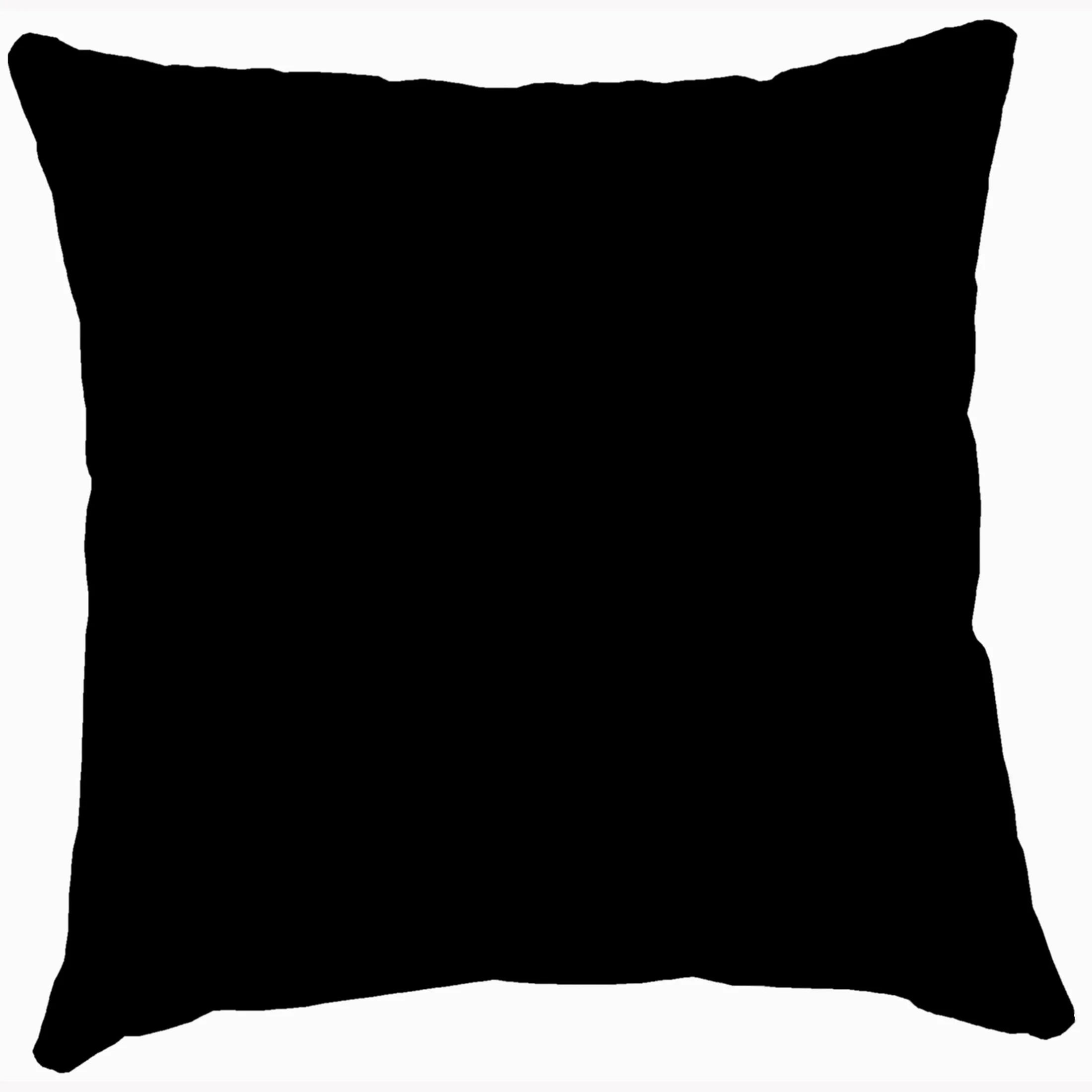 Jordan Manufacturing 18" x 18" Black Solid Square Outdoor Throw Pillow (2 Pack) | Walmart (US)