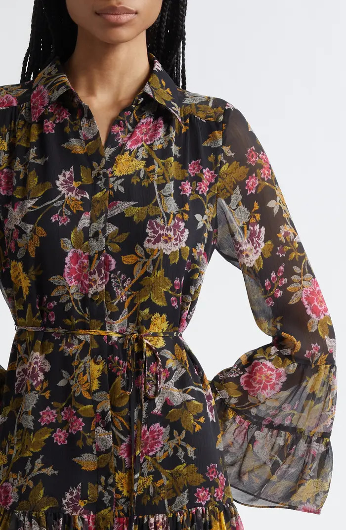Lyra Hannah Floral Long Sleeve Minidress | Nordstrom