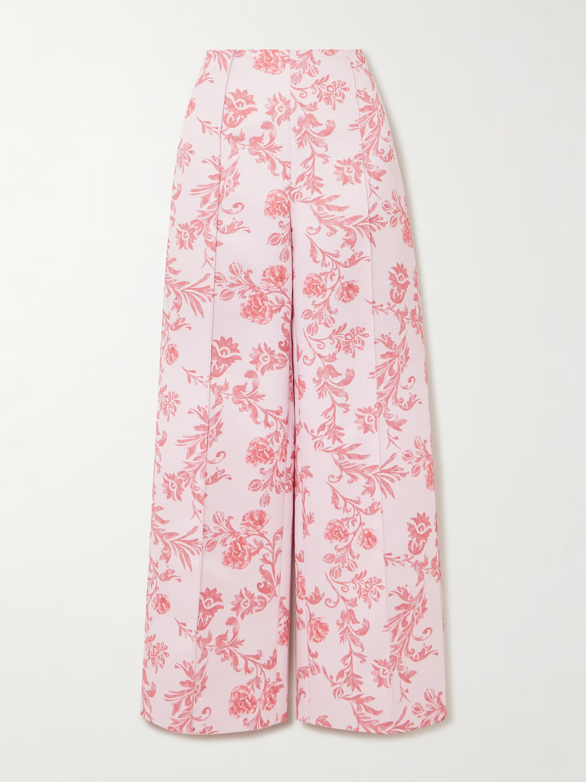 Daffy paneled floral-print faille wide-leg pants | NET-A-PORTER (US)