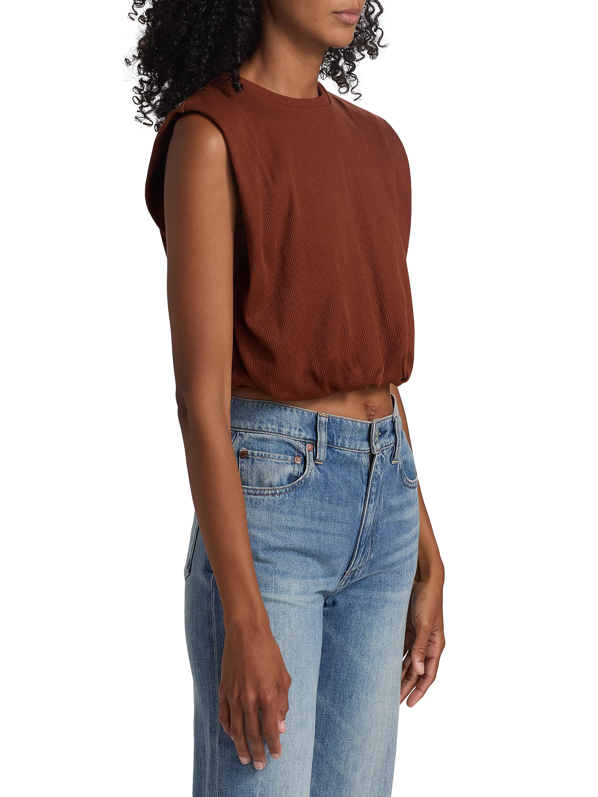 Muraya Gathered Sleeveless T-Shirt | Saks Fifth Avenue