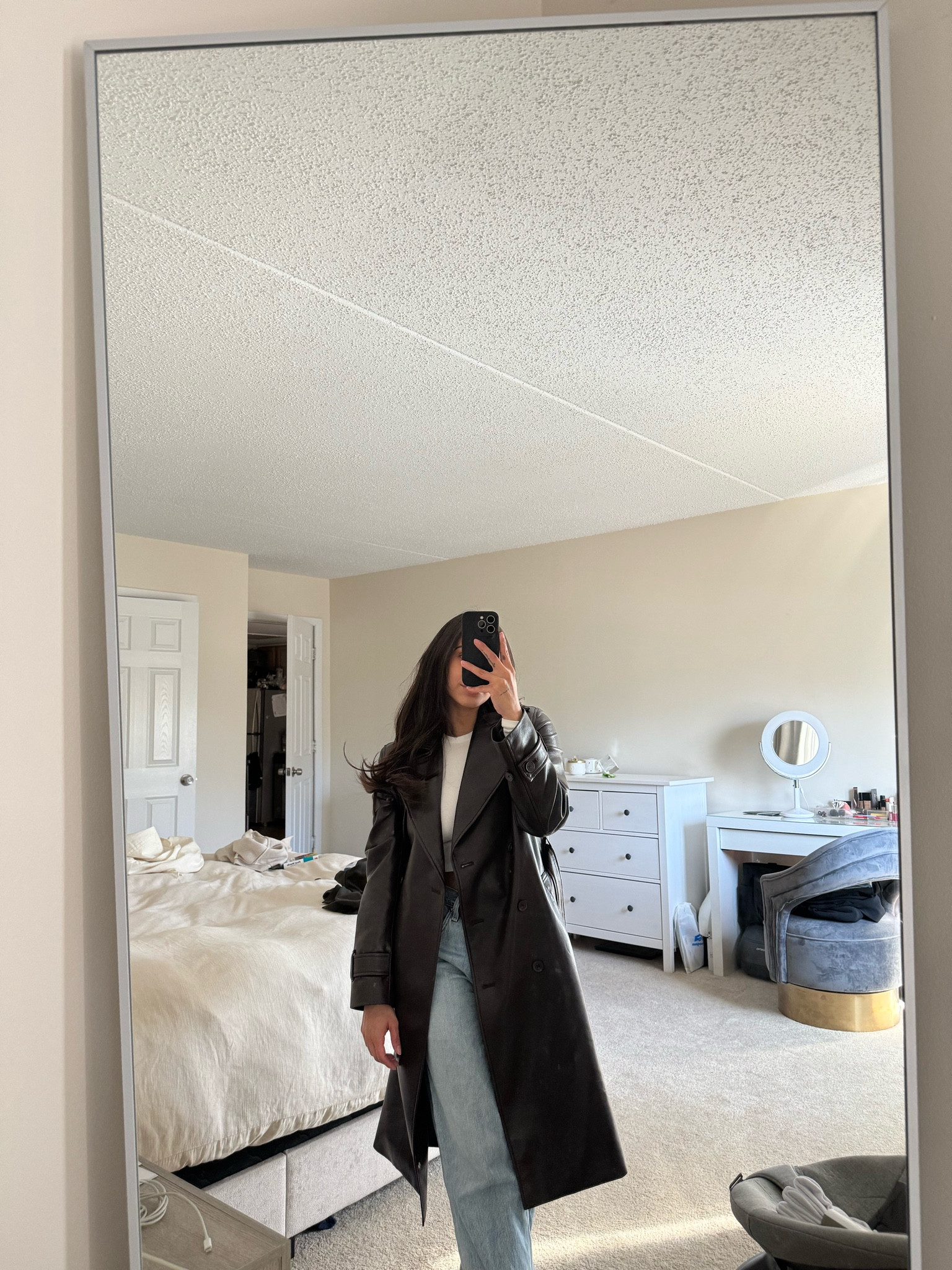 Chocolate brown trench coat🤎

#LTKstyletip