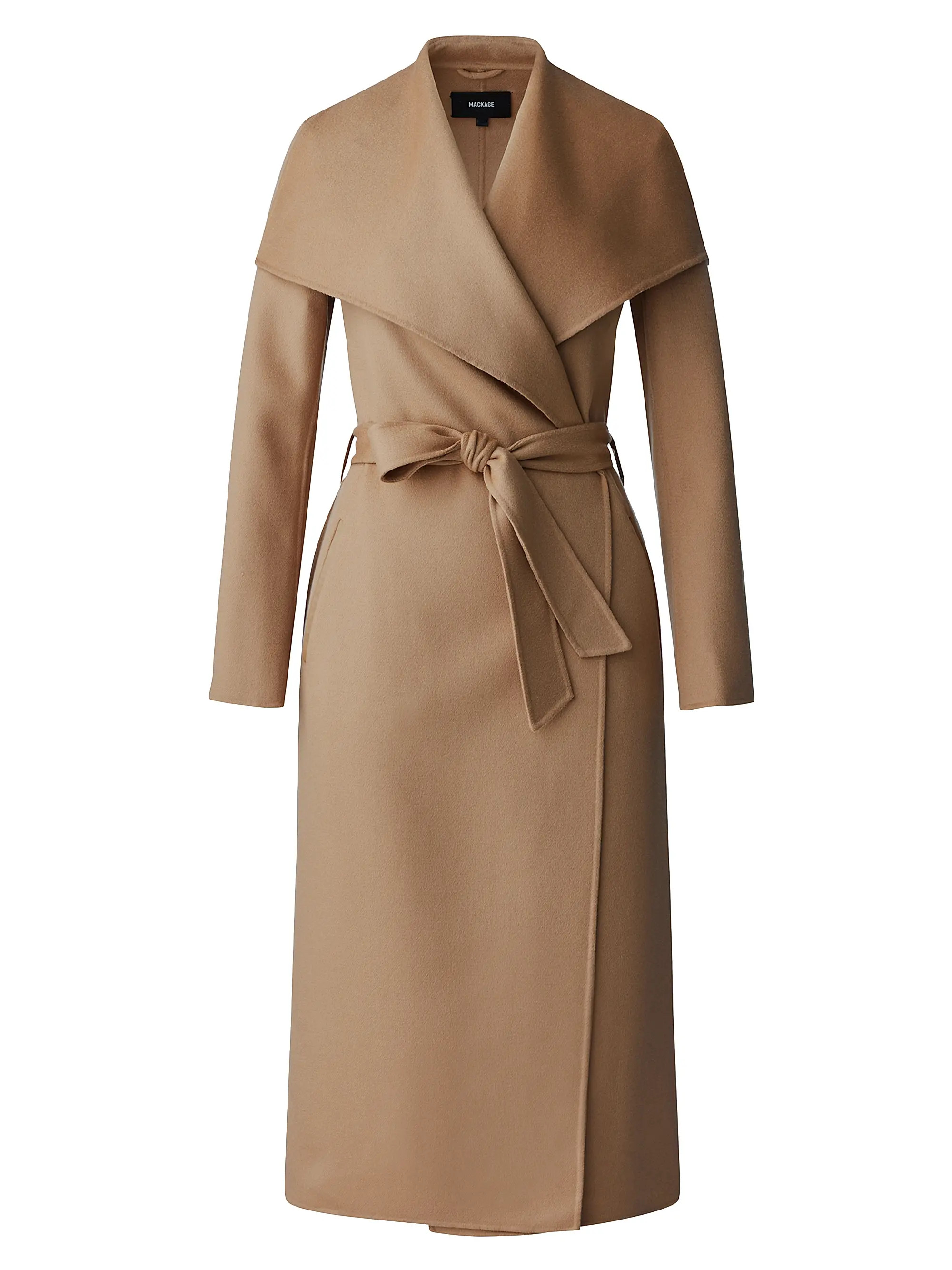 Belted Light Wool Coat | Saks Fifth Avenue