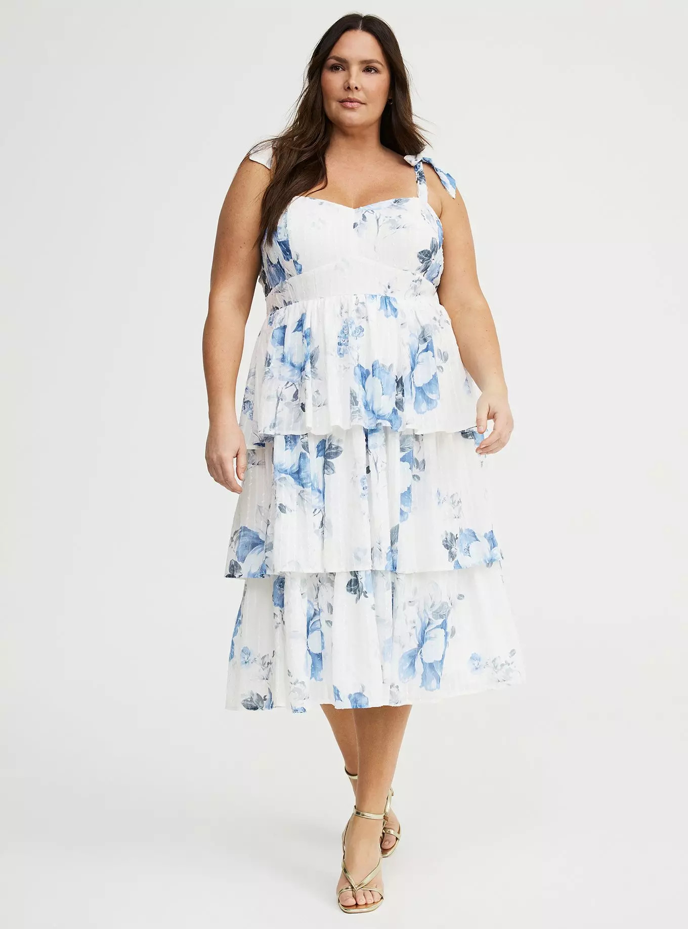 Sweetheart Tiered Midi Dress | Torrid (US & Canada)