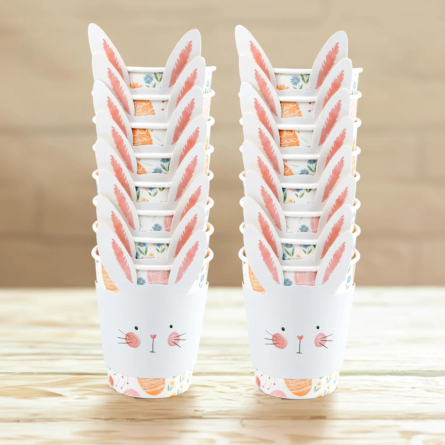 Cheerland Easter Cups with Bunny Sleeves, 9 oz, 36 Pack | Walmart (US)