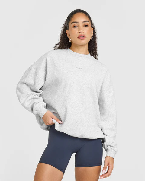 Mid Weight Sweatshirt 
 Light Grey Marl | Oner Active (UK / US)