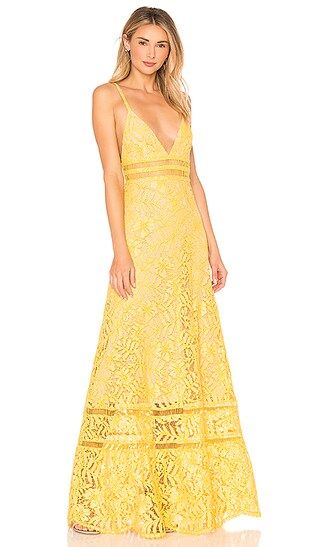 Lovers + Friends Sabrina Dress in Golden | Revolve Clothing (Global)