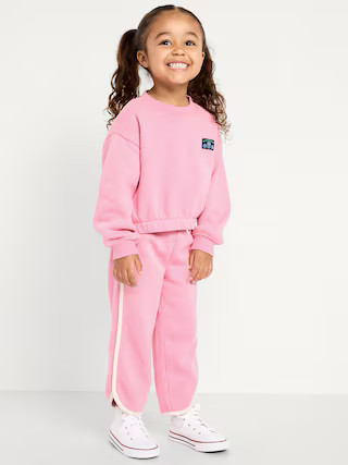 Dolphin-Hem Cropped Sweatpants for Toddler Girls | Old Navy (US)