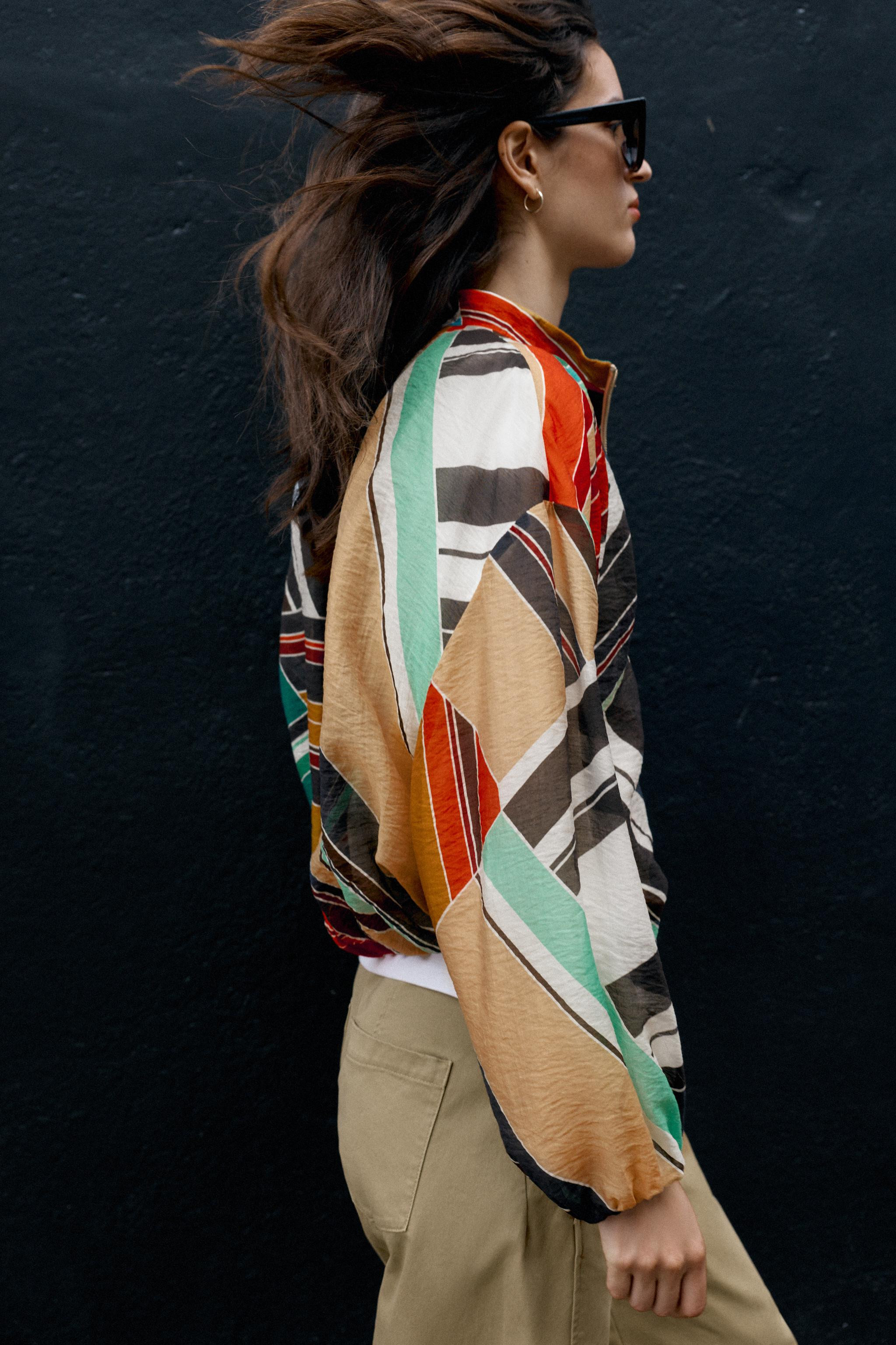 PRINTED BOMBER JACKET | Zara US