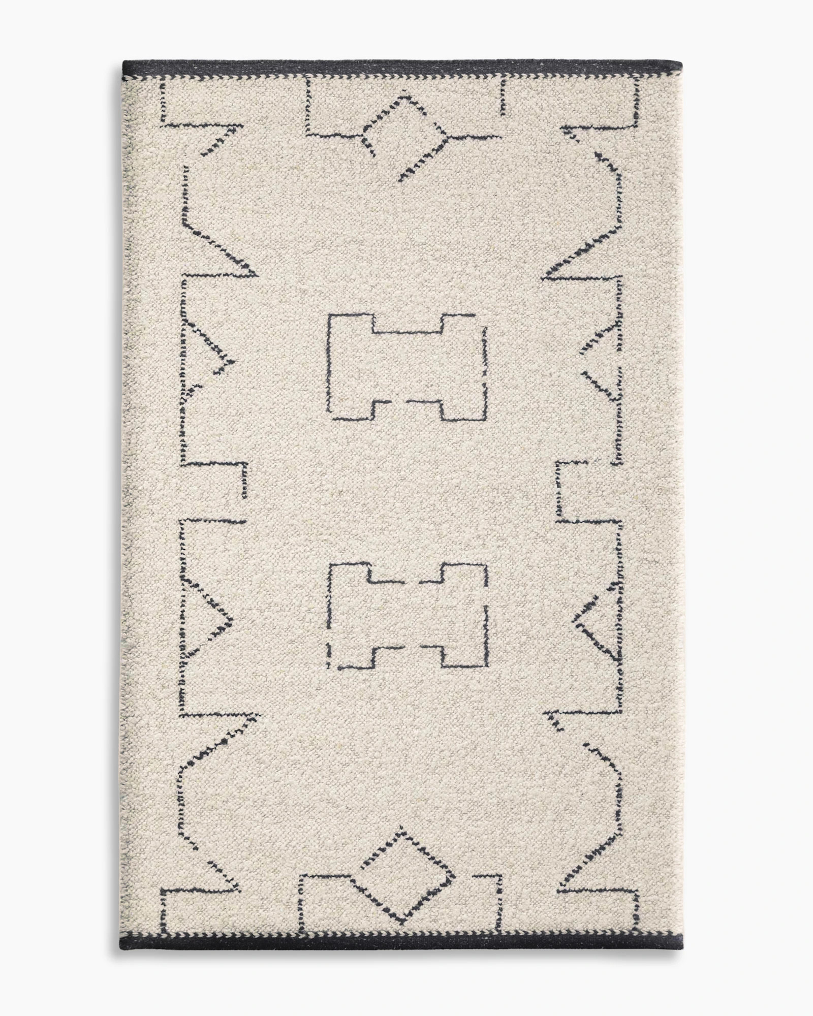 Saira Hand-Loomed Wool Rug in Charcoal | Quince