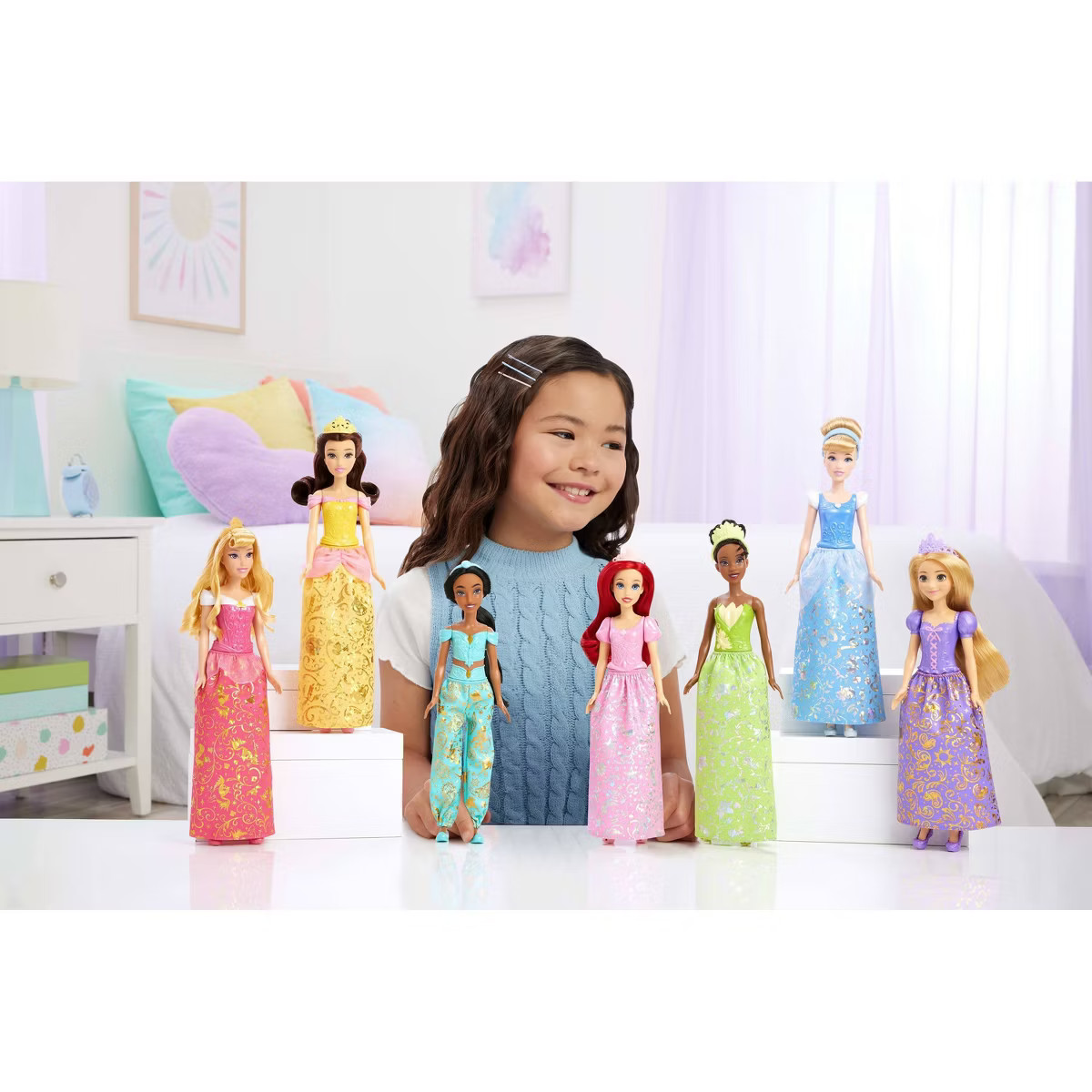 Disney Princess Fashion Doll 7pk with Accessories, Story Sparkle Princess, Inspired by Movies | Target