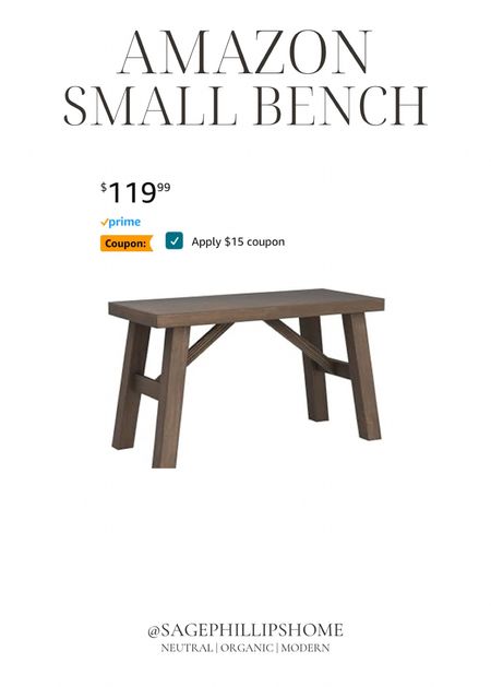 the perfect wood bench for any entryway, or small wall! Similar to the one in my entry! 

#LTKsalealert #LTKhome #LTKfindsunder100