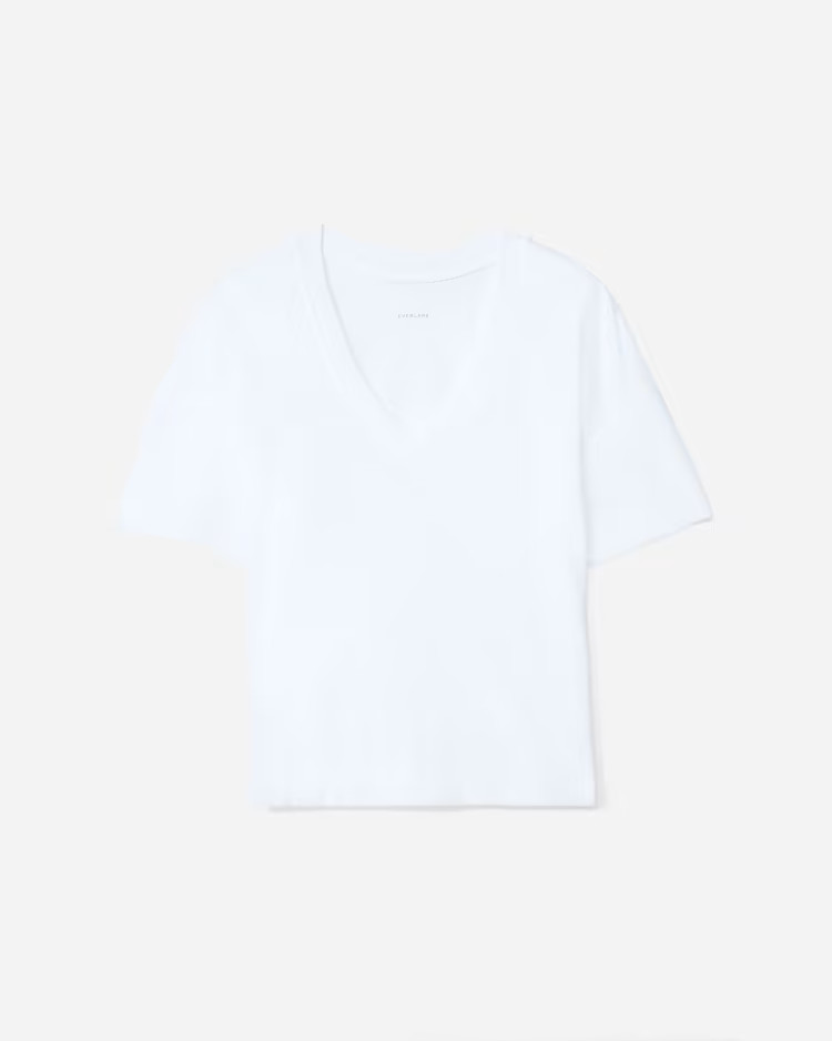 The Organic Cotton Slouchy V-Neck | Everlane