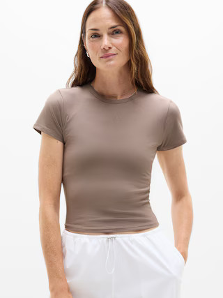 Signature Rib Crop Tee | Athleta