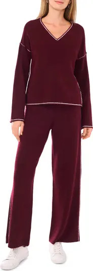 V-Neck Sweater & Pants Set | Nordstrom