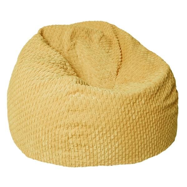 Humble + Haute Indoor Soft Chunky Corduroy Bean Bag Chair - Becklee Mustard | Bed Bath & Beyond