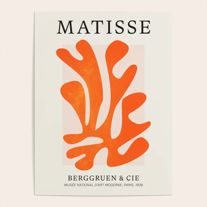 Flamingo: Matisse Color Series IV | Mid-Century Edition Poster by ayeyokp | Society6