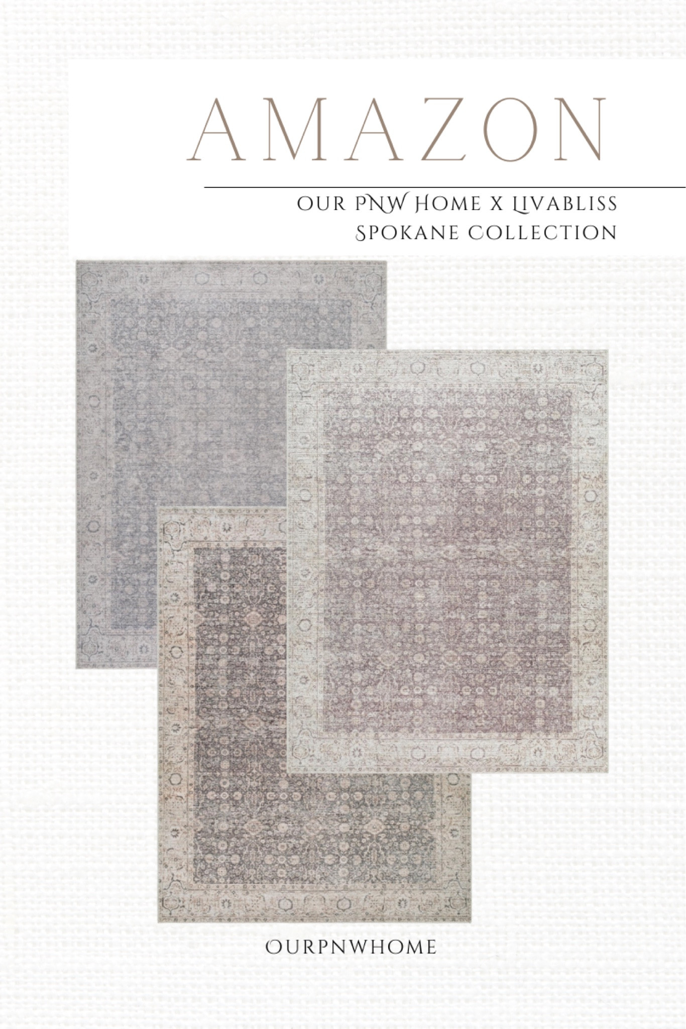 NEW in the Spokane Collection for Our PNW Home x Livabliss!

Area rugs, traditional rugs, blue area rug, gray area rug, neutral area rug, brown area rug, home decor, home accents

#LTKStyleTip #LTKHome #LTKSeasonal