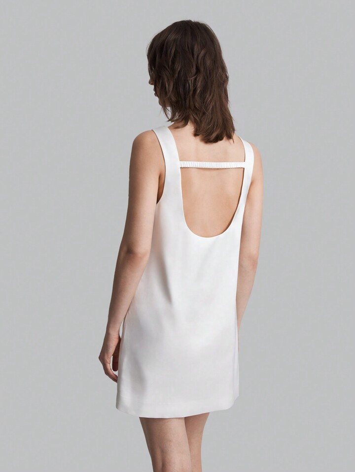 Ontre Women's White Casual Dress, Autumn Back To School Outfit | SHEIN