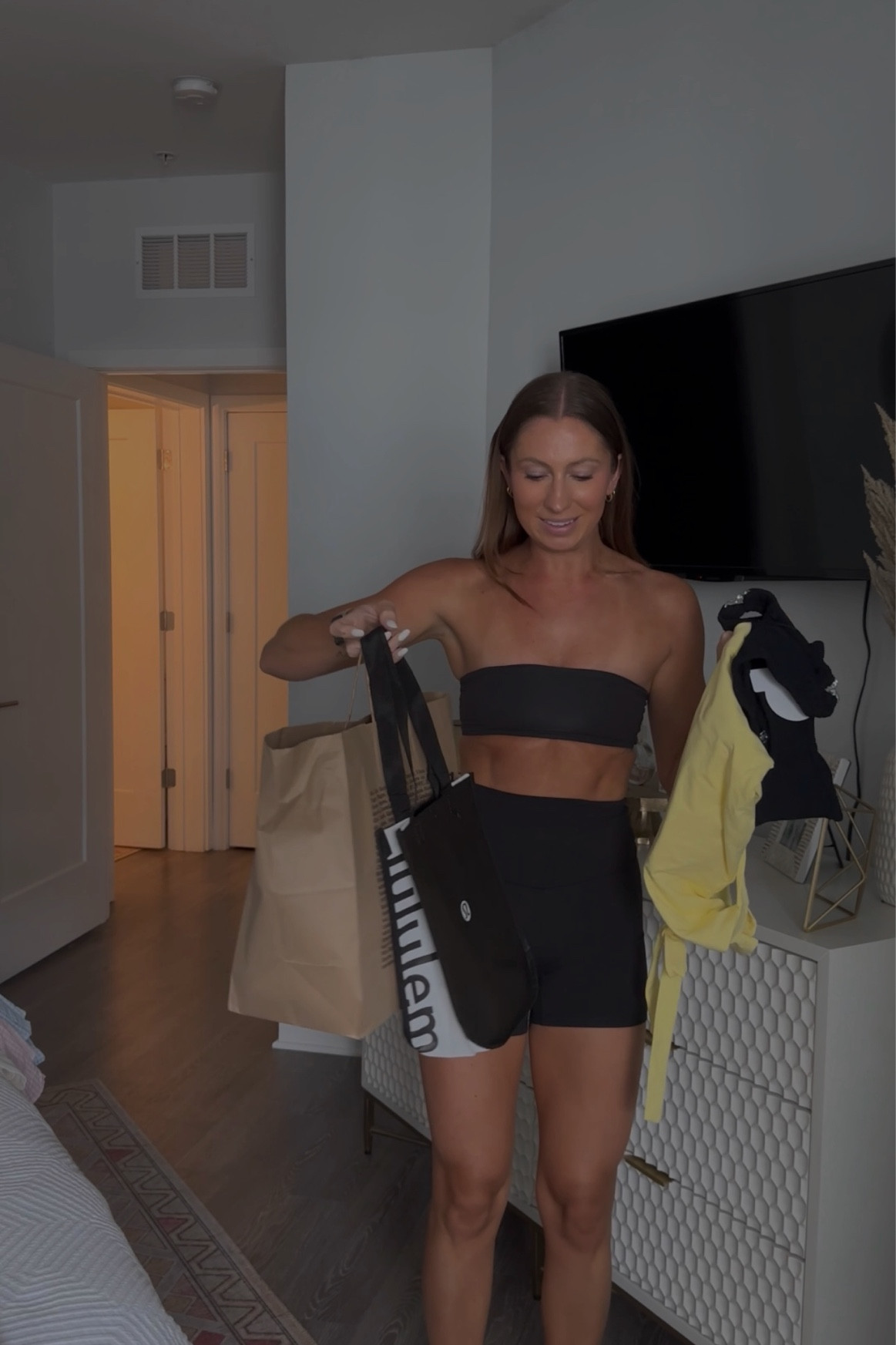 Try on haul items!! 

Dress: small
Align shorts: 4 
Seersucker shirts: large 
Bathing suit: one size 
Linen pants small



#LTKswim #LTKfit #LTKunder100