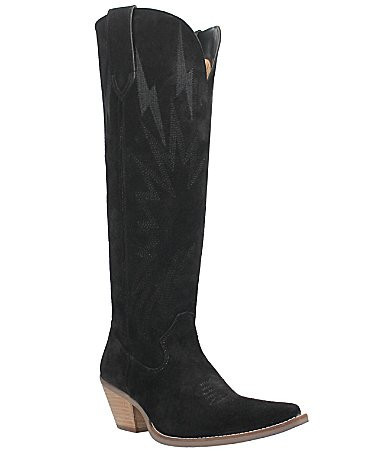 Dingo Thunder Road Suede Tall Western Boots - 9.5M | Dillard's
