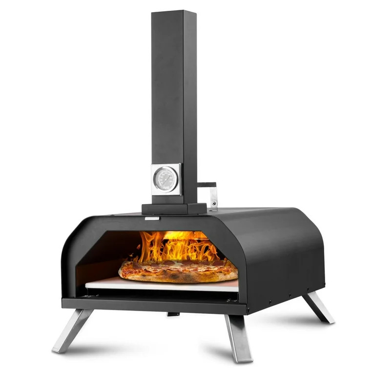 OGEDNAC 11'' Outdoor Wood Pellet Pizza Oven, Portable, Black | Walmart (US)