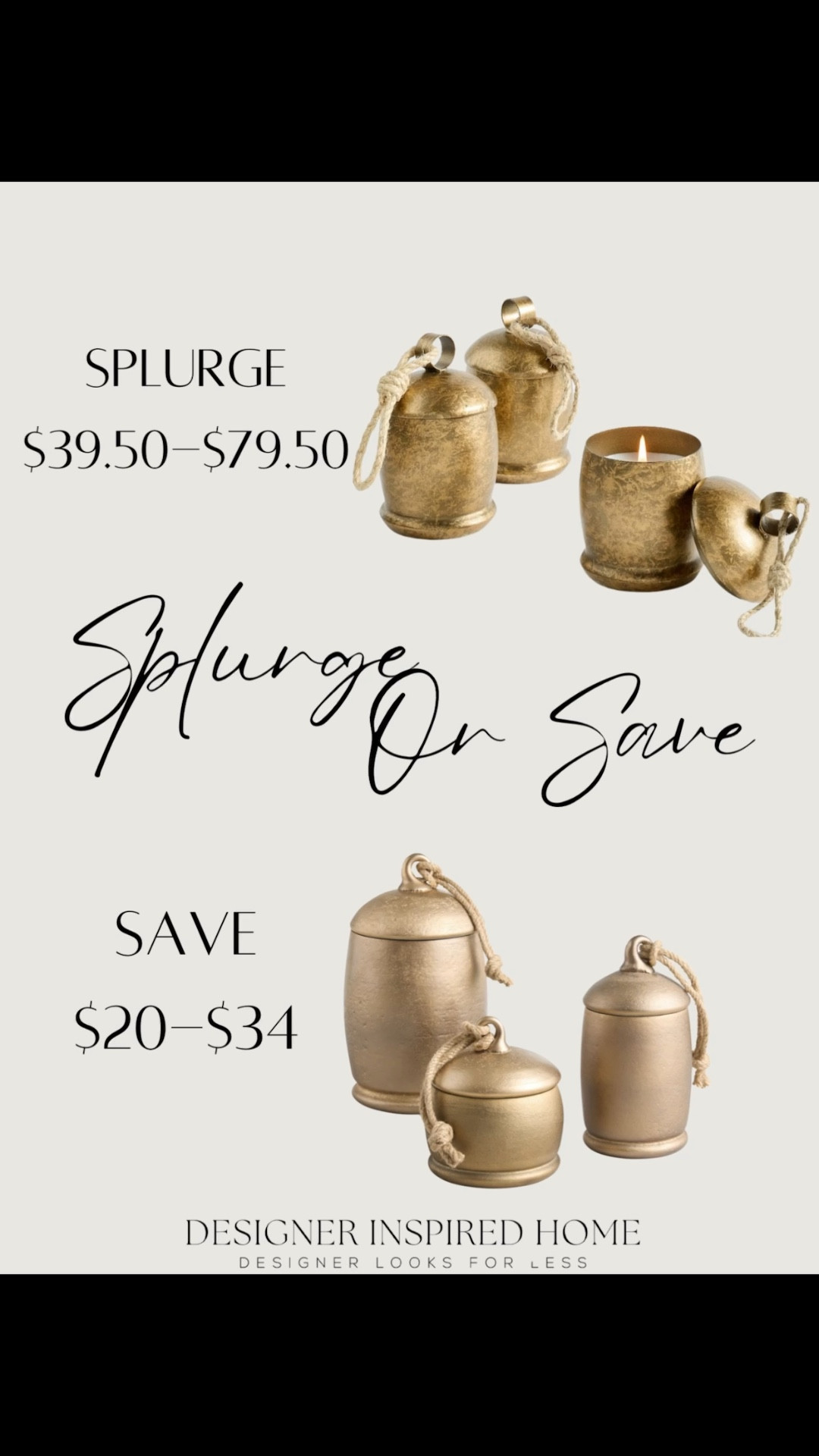 Get the look for less with these bell candles! 

#LTKFindsUnder50 #LTKHome #LTKSeasonal