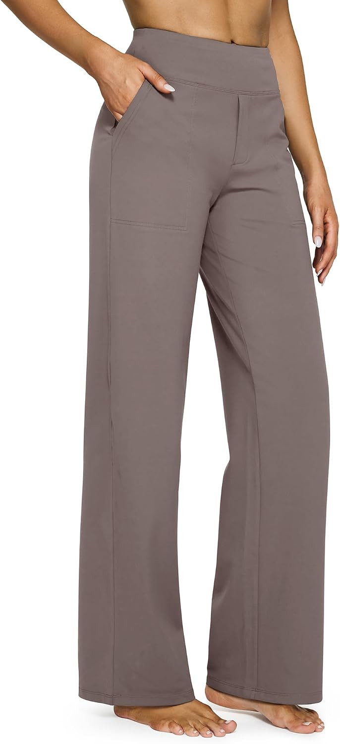 G4Free Yoga Pants for Women Wide Leg Pants with Pockets High Waisted | Amazon (US)