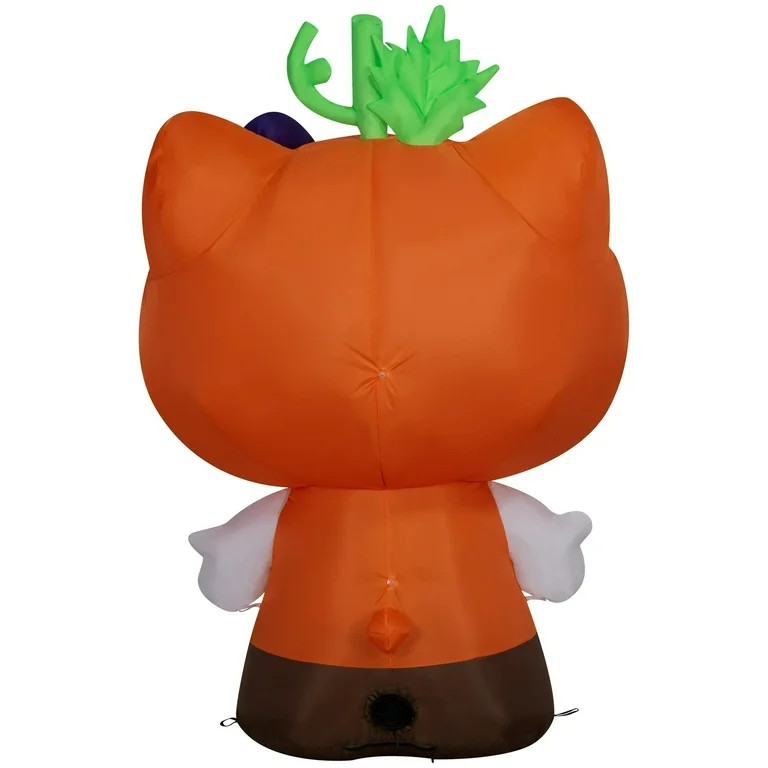 Hello Kitty Pumpkin Suit Jack O Lantern Halloween Yard Lawn Inflatable 5ft Tall | Walmart (US)