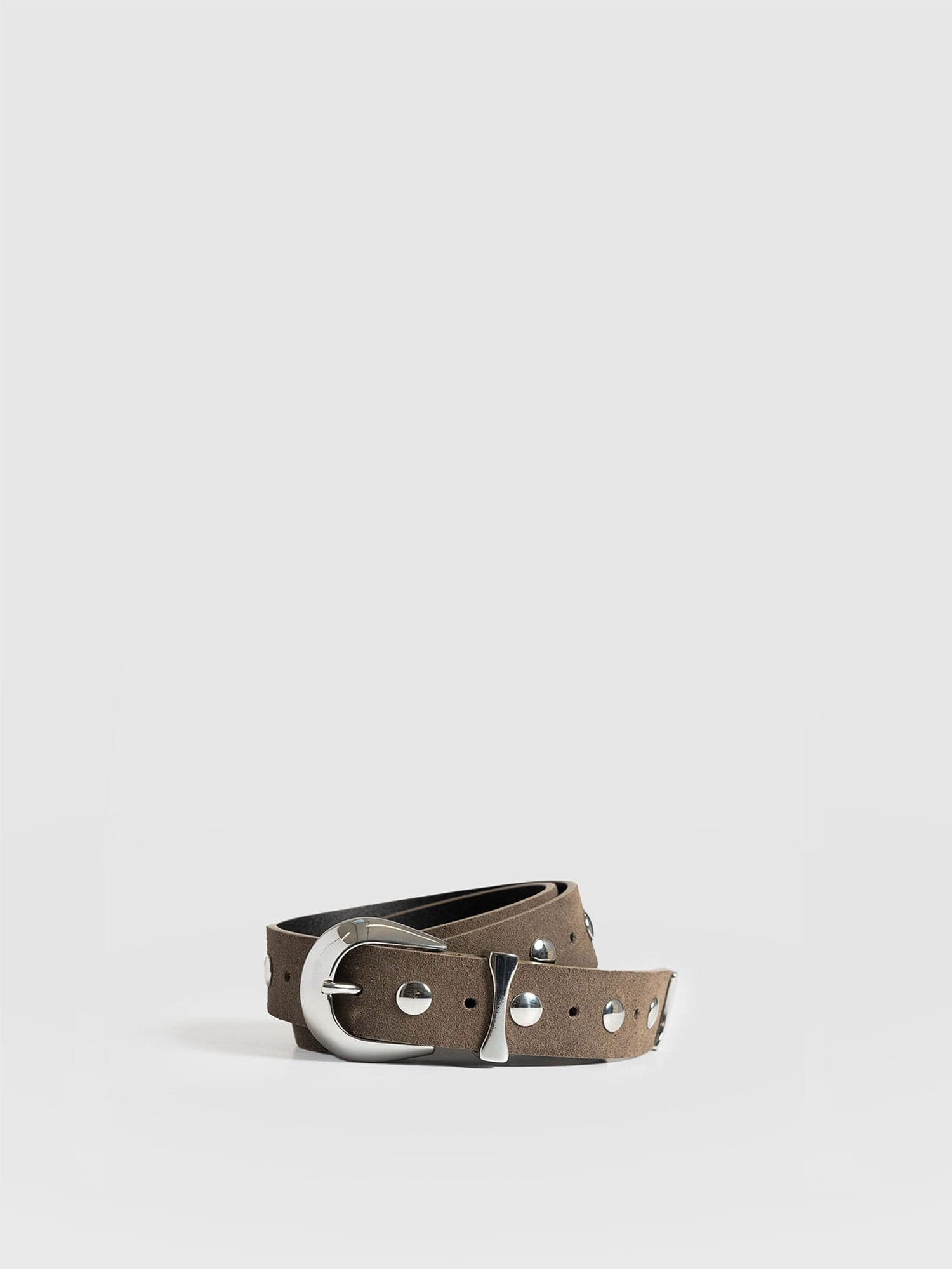 Roxie Studded Belt - Taupe | Saint + Sofia