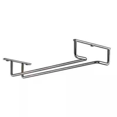 Style Selections 4.51-in W x 1.61-in H 1-Tier Under-shelf Metal Stemware Holder Lowes.com | Lowe's