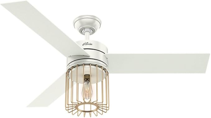 Hunter Ronan Indoor Ceiling Fan with LED Light and Remote Control, 52", Fresh White | Amazon (US)