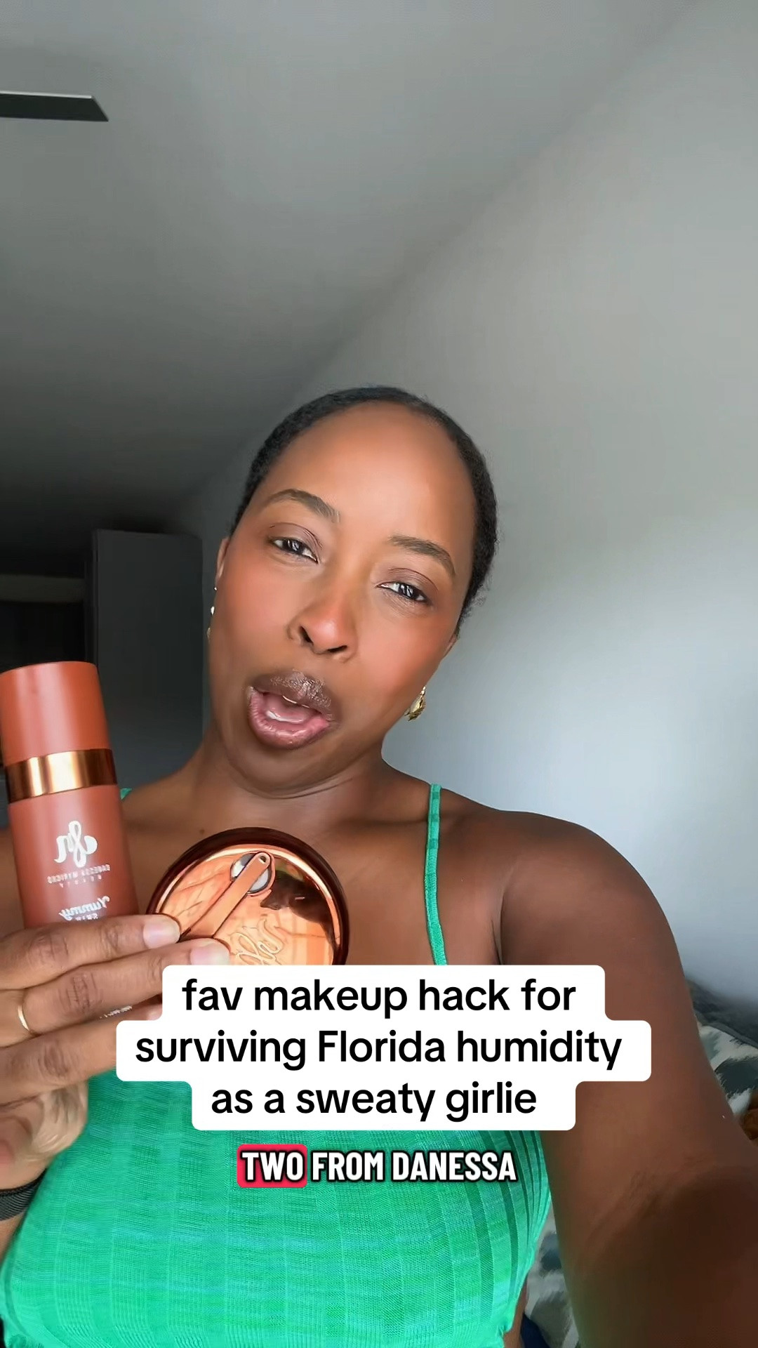 Fave makeup hack for surviving Florida humidity as a sweaty girlie! The Danessa Myricks blurring balm and setting spray are an undefeated makeup combo for a sweatproof look!  

#summermakeup #beautyroutine #oilyskin

#LTKgrwm #LTKBeauty #LTKselfcare