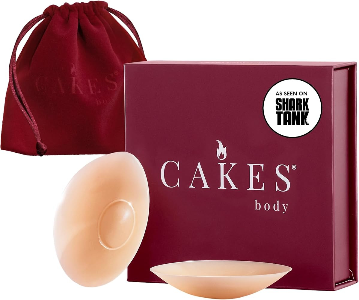 CAKES Body® sticky Circle Nipple Covers for Women - The Viral Sticky Boobs With an Adhesive-free... | Amazon (US)