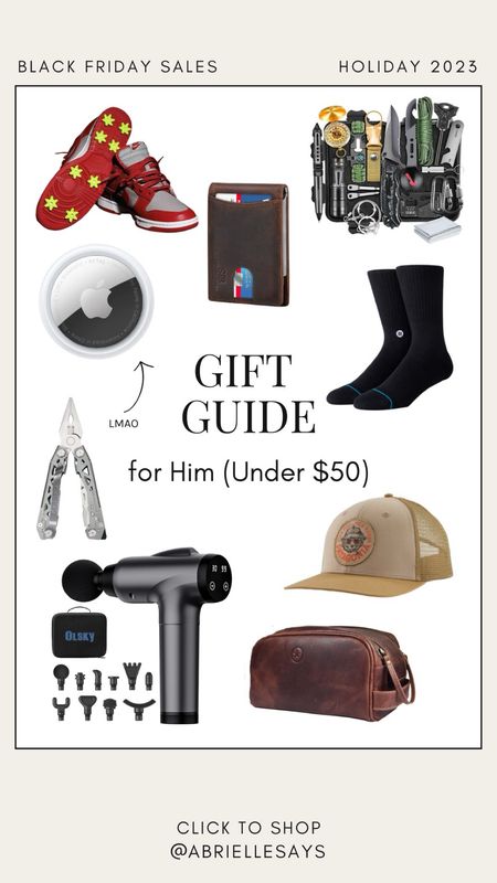 Gift guide for him under $50! 🤠 

#LTKHoliday #LTKGiftGuide #LTKfindsunder50