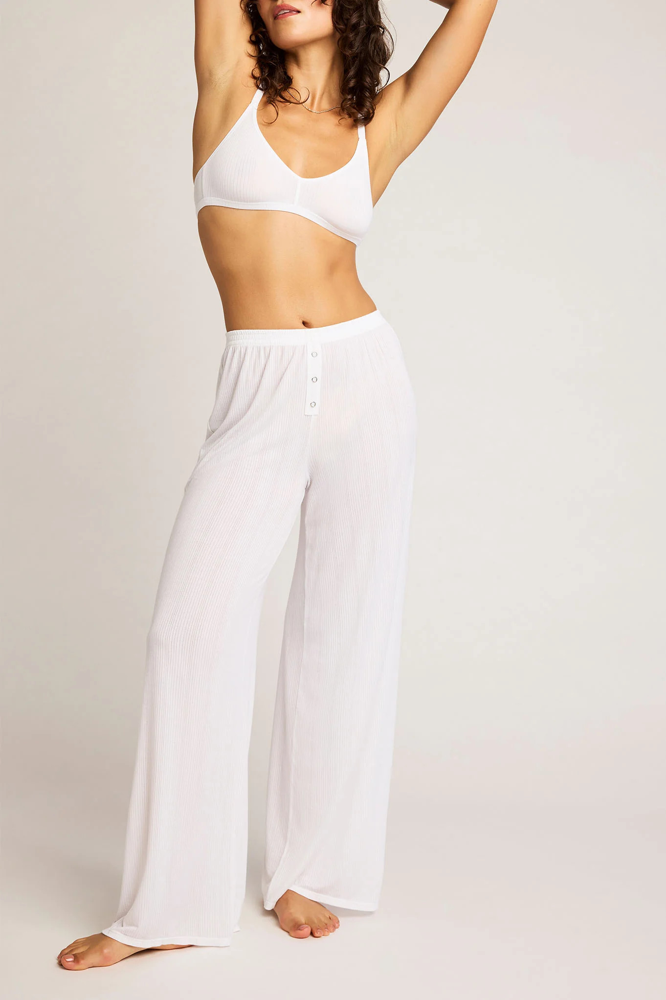 Whipped Track Pant in White | Negative Underwear