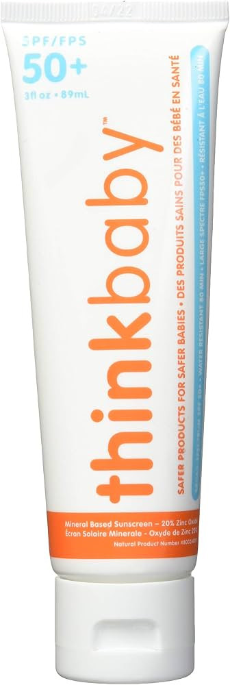 Think Bby Spf50+ Sunscree Size 3.0 O Think Baby Spf50+ Safe Natural Sunscreen 3.0 Oz2 | Amazon (US)