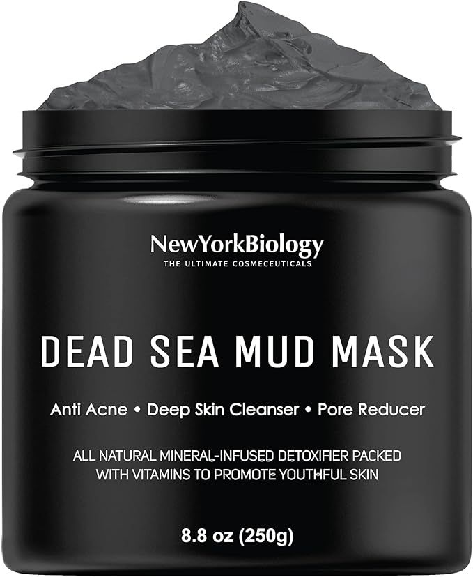 New York Biology Dead Sea Mud Mask for Face and Body - Spa Quality Pore Reducer for Acne, Blackhe... | Amazon (US)