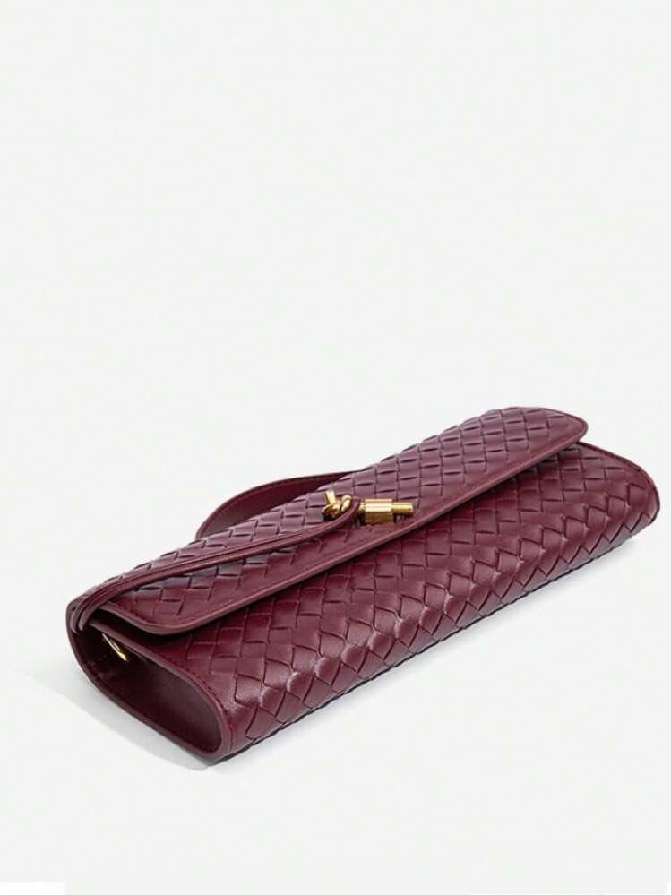 Burgundy long clutch  | SHEIN